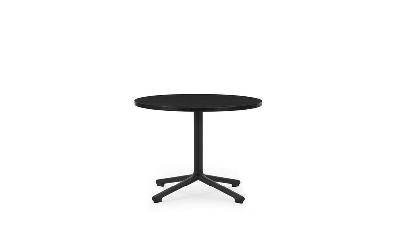 Normann Copenhagen Lunar Coffee Table Black Alu H45 Ø60 cm Oak