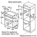 Grade B Bosch Series 6 MBA5785S6B 60cm Double Built In Electric Oven Stainless Steel