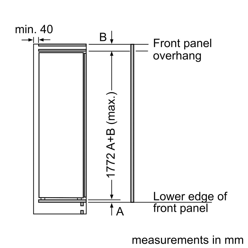 Bosch Series 4 Built-In Fridge 178x55cm KIR81VFE0G