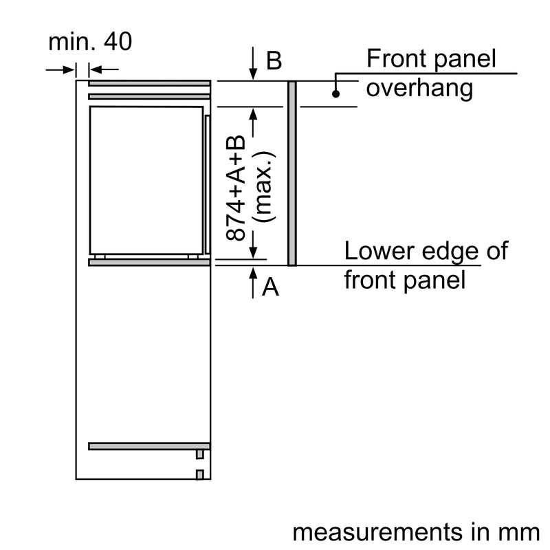 Bosch Series 4 Built-Under Freezer 87x56cm GIV21AFE0