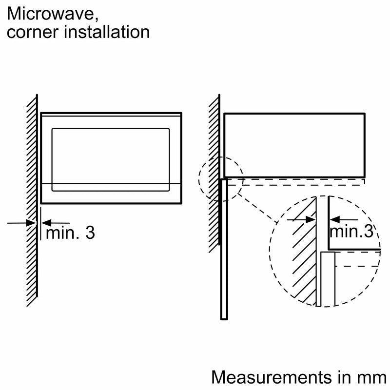 Bosch Series 4 Microwave 38x59cm BFL553MB0B