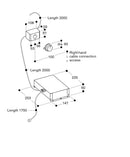Gaggenau 400 series Flex induction cooktop with downdraft ventilation Vario downdraft ventilation, Connecting strip CVL410100