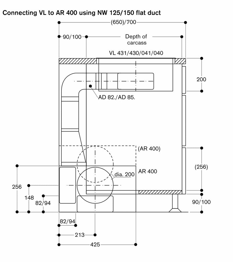Gaggenau Remote fan unit AR400130