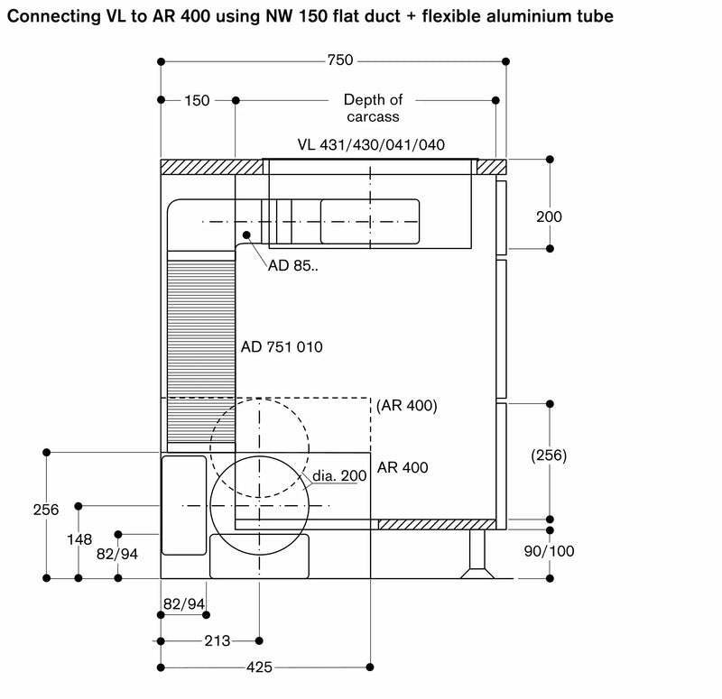 Gaggenau Remote fan unit AR400130