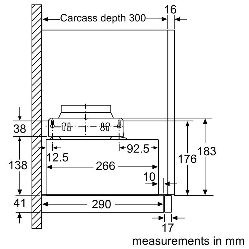 Bosch Series 2 Telescopic Hood 60cm DFM063W56B