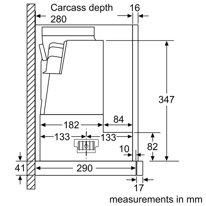 Bosch Integrated Hood 60cm DFS067A51B