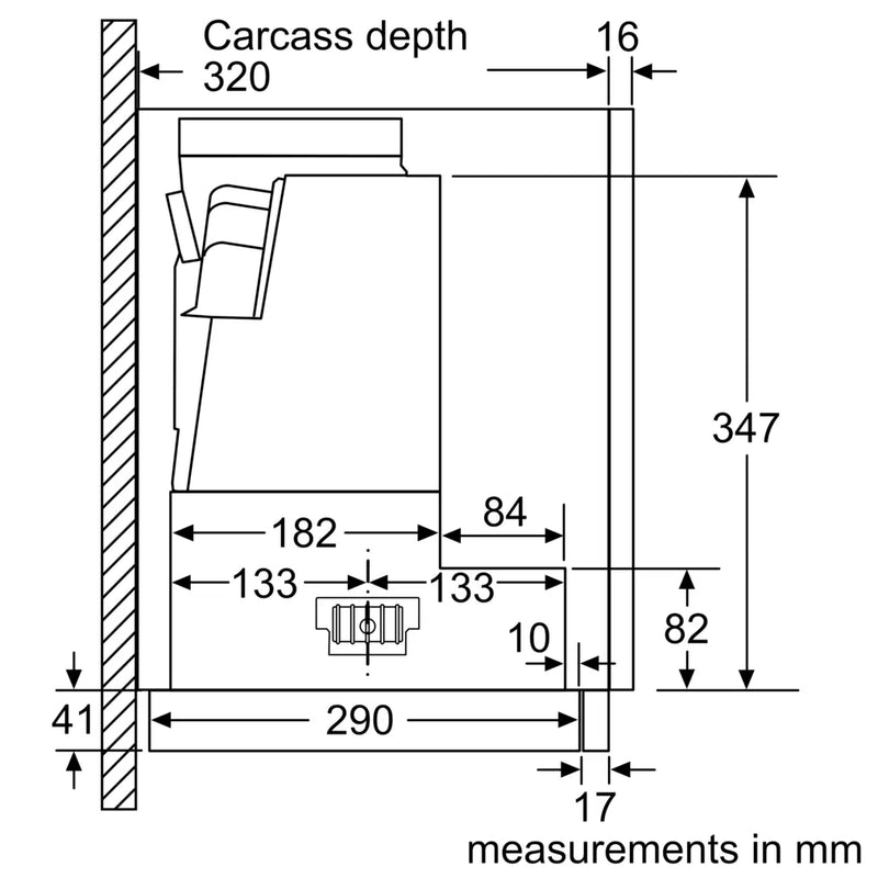 Bosch Integrated Hood 60cm DFS067A51B