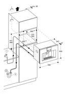 [Discontinued] Gaggenau 400 series coffee machine 60x45cm Stainless steel-backed full glass door CM470111