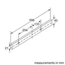 Bosch Series 4 Telescopic Hood 60cm DFS067A51B