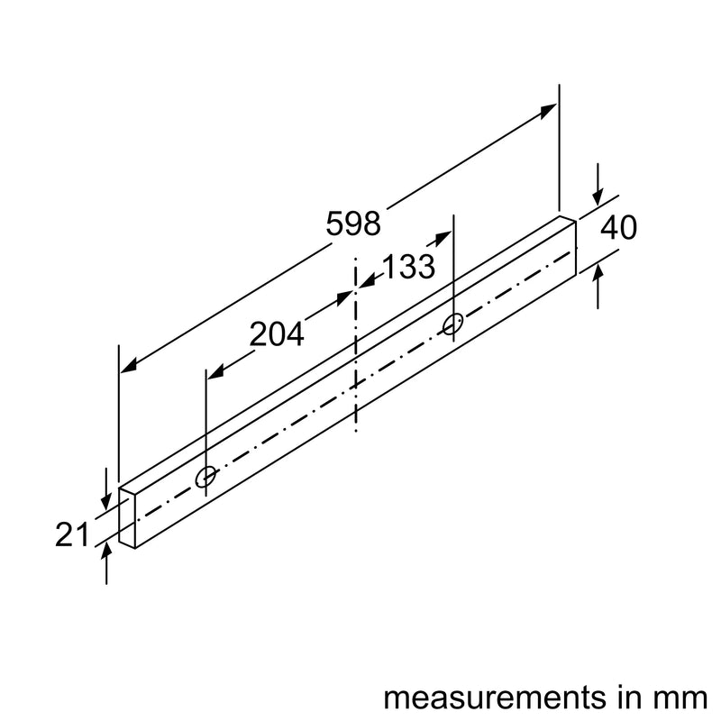 Siemens iQ300 Telescopic Hood 60cm LI64MA531B