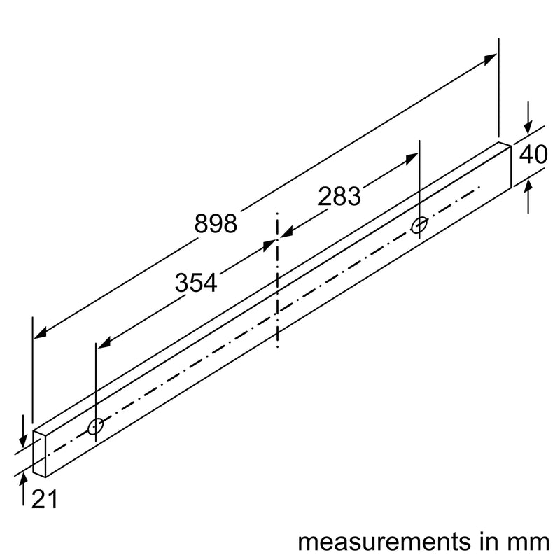 Bosch Series 4 Telescopic Hood 90cm DFS097A51B