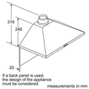 Bosch Series 2 Wall-mounted Hood 60cm DWP64BC50B