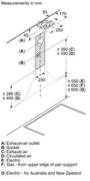 Bosch Series 2 Wall-mounted Hood 60cm DWP64BC50B