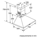 Bosch Series 2 Wall-mounted Hood 75cm DWP74BC50B