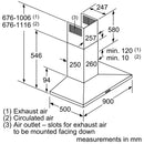Bosch Series 4 Wall-mounted Hood 90cm DWQ96DM50B