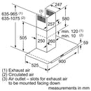 Bosch Series 2 Wall-mounted Hood 90cm DWG94BC50B