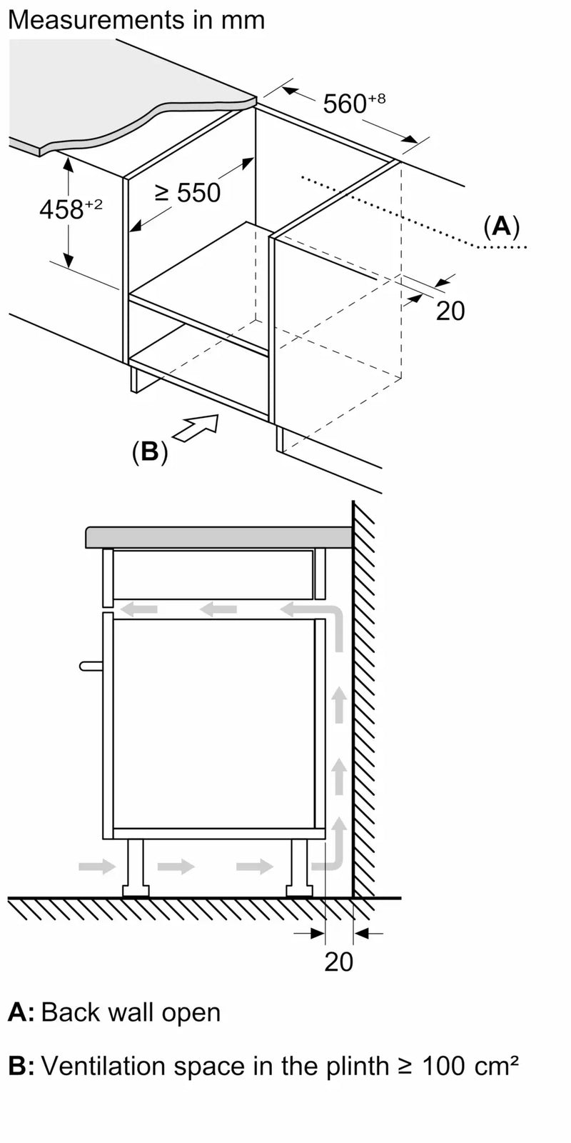 Bosch Series 4 Built-In Microwave 45x60cm CMA583MS0B