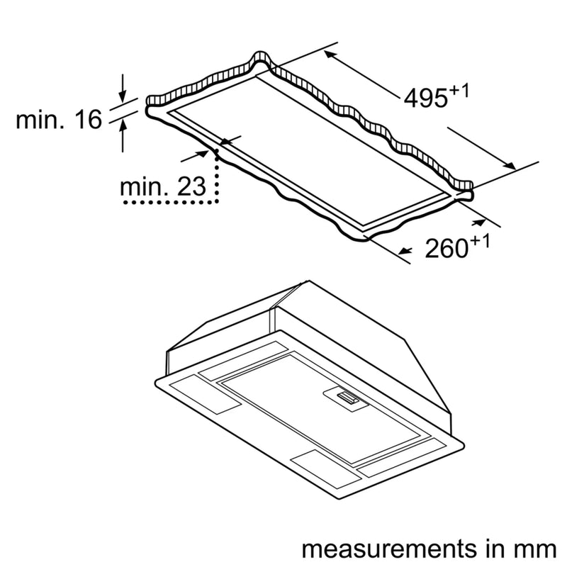 Bosch Series 2 Integrated Hood 53cm DLN53AA70B