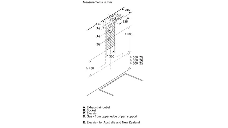 Bosch Series 6 Wall-Mounted Hood 90cm DWB98JQ50B