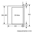 Bosch Series 4 Built-In Microwave 38x60cm BFL523MS0B