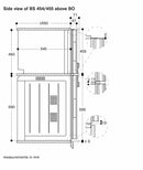 [Discontinued] Gaggenau 400 series combi-steam oven 60x45cm door hinge: left BS455101
