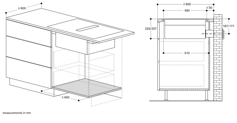 Gaggenau 400 series Flex induction cooktop with integrated ventilation system 90cm CV492105