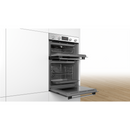 Grade A Bosch Serie 2 MHA133BR0B 60cm Double Built In Electric Oven Stainless Steel