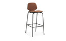 Normann Copenhagen My Chair Barstool 75 cm Front Upholstery Black Steel Black/Synergy