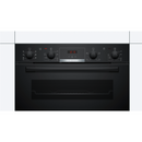 GRADE A2 - Bosch Series 4 NBS533BB0B Built-Under Electric Double Oven - Black