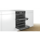 GRADE A2 - Bosch Series 4 NBS533BB0B Built-Under Electric Double Oven - Black