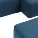 Normann Copenhagen Rope Sofa Chaise Longue right with Pouf