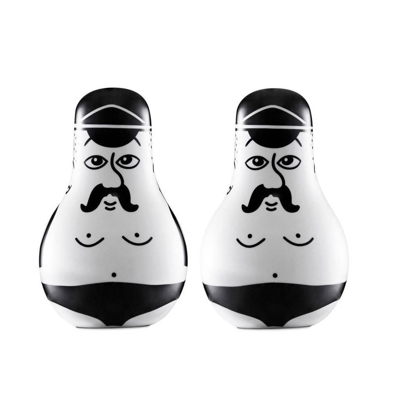 Normann Copenhagen Friends Salt & Pepper Set Black White