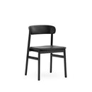 Normann Copenhagen Herit Chair Upholstery Black Oak Spectrum Leather Black