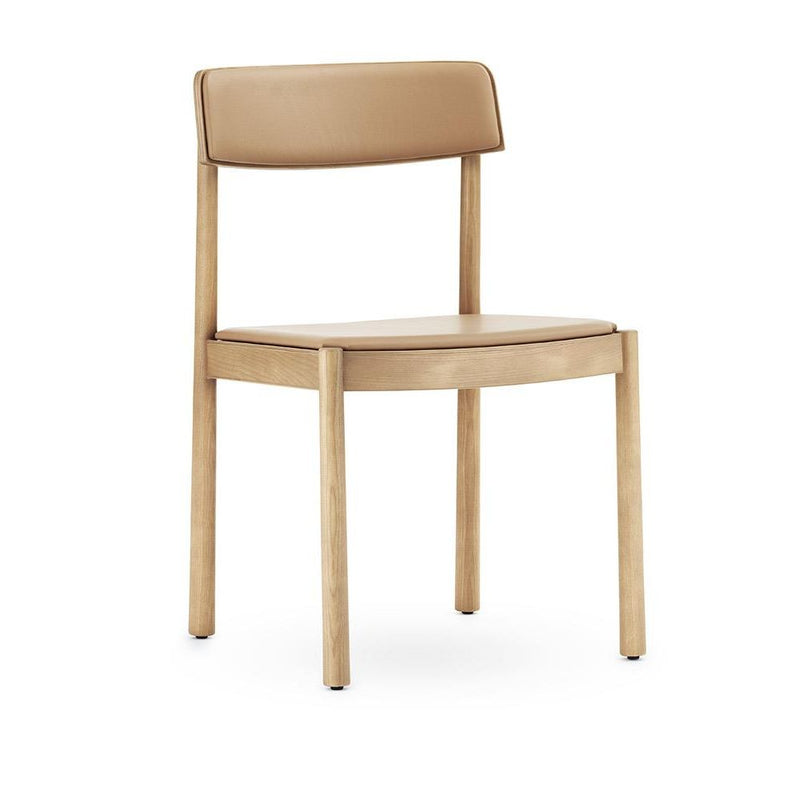 Normann Copenhagen Timb Chair Upholstery Tan  Camel leather