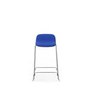 Normann Copenhagen Just Barstool w. back 65 Full Upholstery cm Chrome  Aquarius