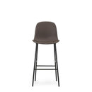 Normann Copenhagen Form Bar Chair 75 cm Full Uph Steel Ultra Leather