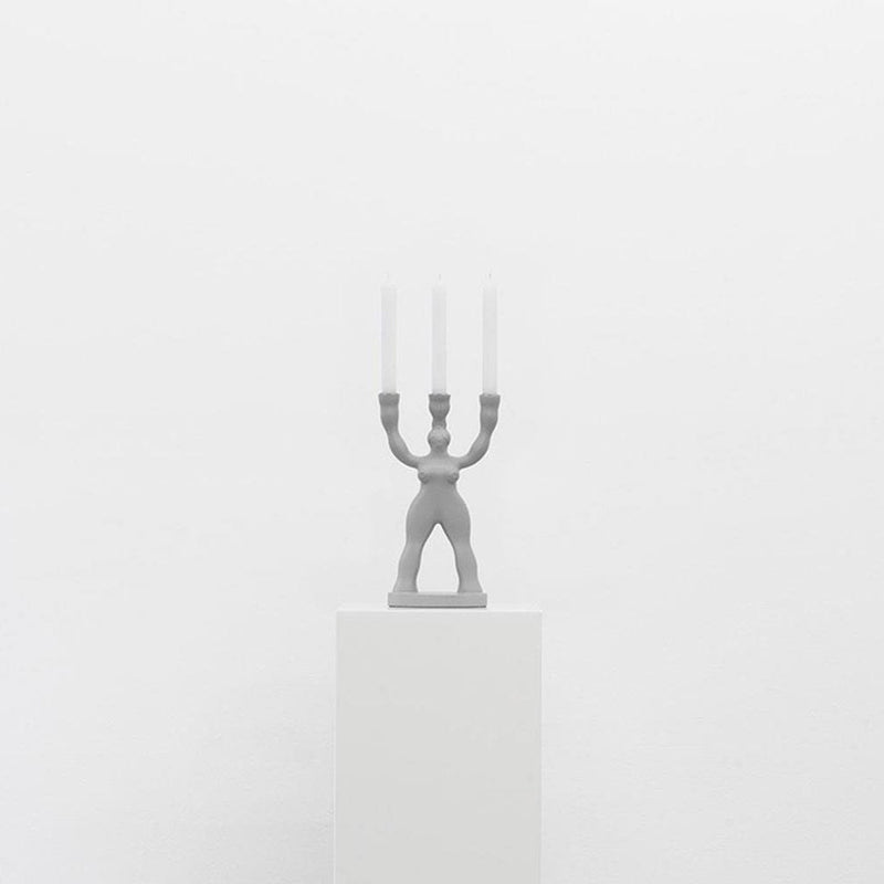 Normann Copenhagen Manikhin 3-armed Candlestick Grey