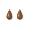 Normann Copenhagen Dropit Hooks Small - 2 pcs Walnut