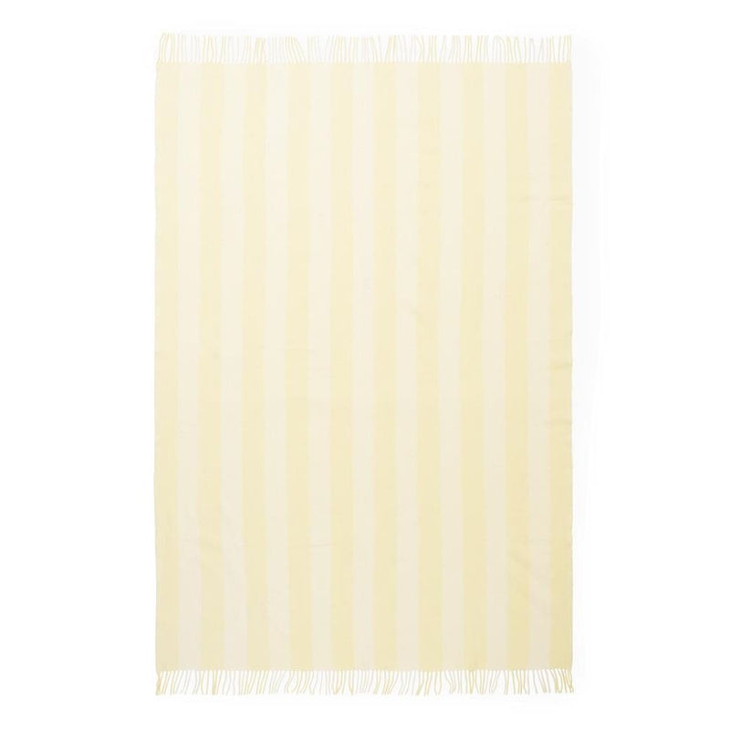 Normann Copenhagen Throw Blanket Candy Stripe Pale Yellow