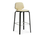 Normann Copenhagen My Chair Barstool 75 cm Front Upholstery Black Ultra Leather