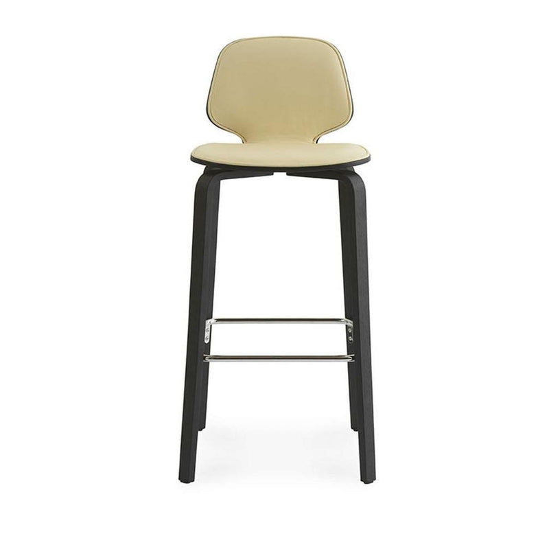 Normann Copenhagen My Chair Barstool 75 cm Front Upholstery Black Ultra Leather