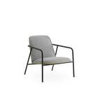 Normann Copenhagen Pad Lounge Chair Low Black Steel