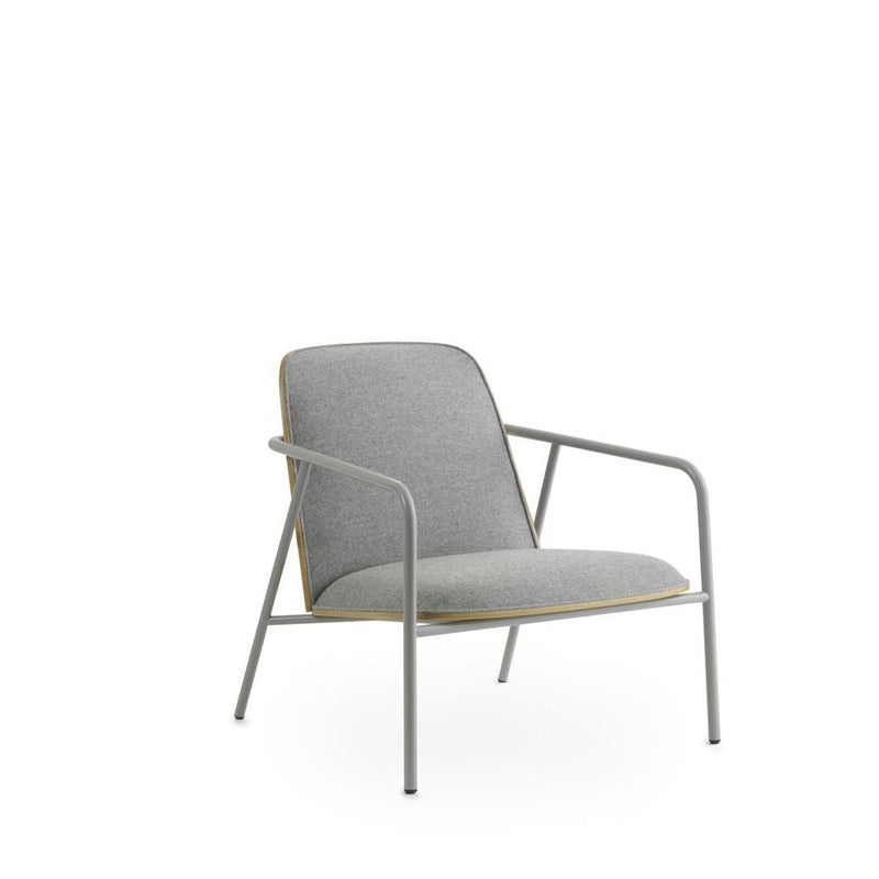 Normann Copenhagen Pad Lounge Chair Low Grey Steel Oak Synergy
