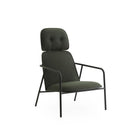 Normann Copenhagen Pad Lounge Chair High Black Steel Black Synergy
