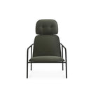 Normann Copenhagen Pad Lounge Chair High Black Steel Black Synergy