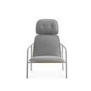 Normann Copenhagen Pad Lounge Chair High Grey Steel
