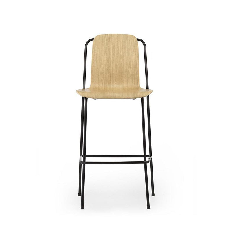 Normann Copenhagen Studio Bar Chair 75 cm Black steel