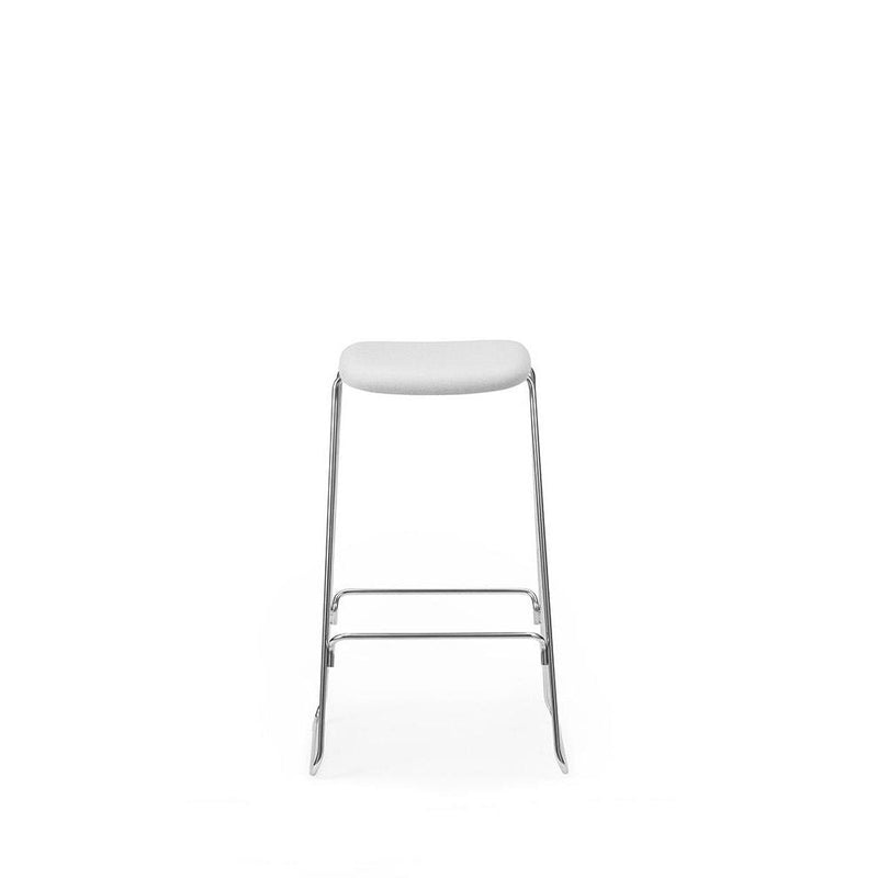 Normann Copenhagen Just Barstool 75 Full Upholstery cm chrome  Synergy