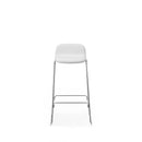 Normann Copenhagen Just Barstool w. back 75 Full Upholstery cm chrome  Synergy