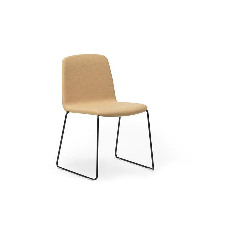 Normann Copenhagen Just Chair Upholstered Black Steel  Synergy